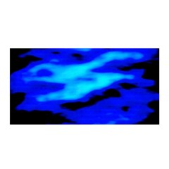 Blue Waves Abstract Series No13 Satin Wrap by DimitriosArt