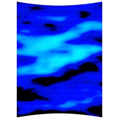 Blue Waves Abstract Series No13 Back Support Cushion by DimitriosArt