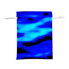 Blue Waves Abstract Series No13 Lightweight Drawstring Pouch (l) by DimitriosArt