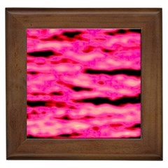 Rose  Waves Abstract Series No1 Framed Tile by DimitriosArt