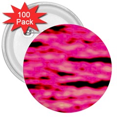 Rose  Waves Abstract Series No1 3  Buttons (100 Pack)  by DimitriosArt