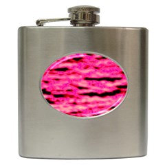 Rose  Waves Abstract Series No1 Hip Flask (6 Oz) by DimitriosArt