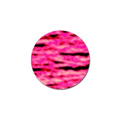 Rose  Waves Abstract Series No1 Golf Ball Marker by DimitriosArt