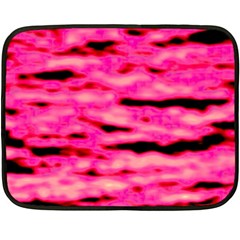 Rose  Waves Abstract Series No1 Fleece Blanket (mini) by DimitriosArt