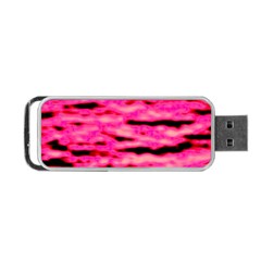 Rose  Waves Abstract Series No1 Portable Usb Flash (two Sides) by DimitriosArt