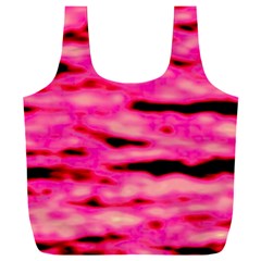 Rose  Waves Abstract Series No1 Full Print Recycle Bag (xxl) by DimitriosArt