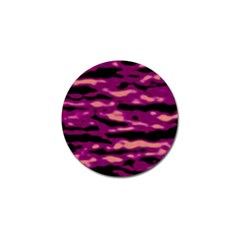 Velvet  Waves Abstract Series No1 Golf Ball Marker by DimitriosArt