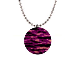 Velvet  Waves Abstract Series No1 1  Button Necklace by DimitriosArt