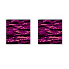 Velvet  Waves Abstract Series No1 Cufflinks (square) by DimitriosArt