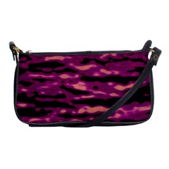 Velvet  Waves Abstract Series No1 Shoulder Clutch Bag by DimitriosArt