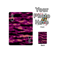 Velvet  Waves Abstract Series No1 Playing Cards 54 Designs (mini) by DimitriosArt