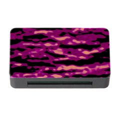 Velvet  Waves Abstract Series No1 Memory Card Reader With Cf by DimitriosArt