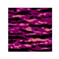 Velvet  Waves Abstract Series No1 Small Satin Scarf (square) by DimitriosArt