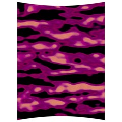 Velvet  Waves Abstract Series No1 Back Support Cushion by DimitriosArt