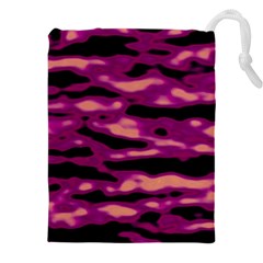 Velvet  Waves Abstract Series No1 Drawstring Pouch (4xl) by DimitriosArt