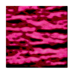 Rose  Waves Abstract Series No2 Tile Coaster by DimitriosArt