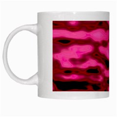 Rose  Waves Abstract Series No2 White Mugs by DimitriosArt