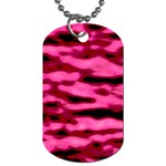 Rose  Waves Abstract Series No2 Dog Tag (Two Sides) Front