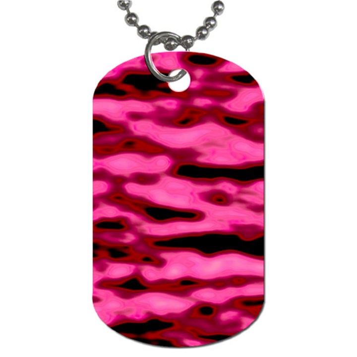 Rose  Waves Abstract Series No2 Dog Tag (Two Sides)