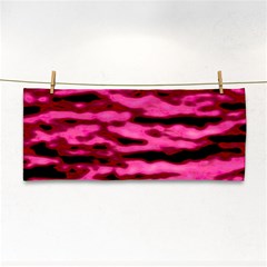 Rose  Waves Abstract Series No2 Hand Towel by DimitriosArt