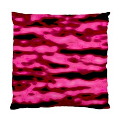 Rose  Waves Abstract Series No2 Standard Cushion Case (two Sides) by DimitriosArt