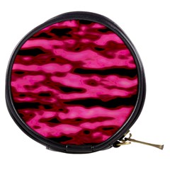 Rose  Waves Abstract Series No2 Mini Makeup Bag by DimitriosArt