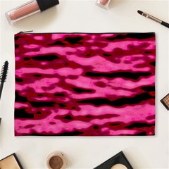 Rose  Waves Abstract Series No2 Cosmetic Bag (xl) by DimitriosArt