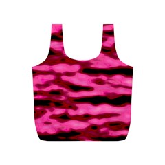 Rose  Waves Abstract Series No2 Full Print Recycle Bag (s) by DimitriosArt