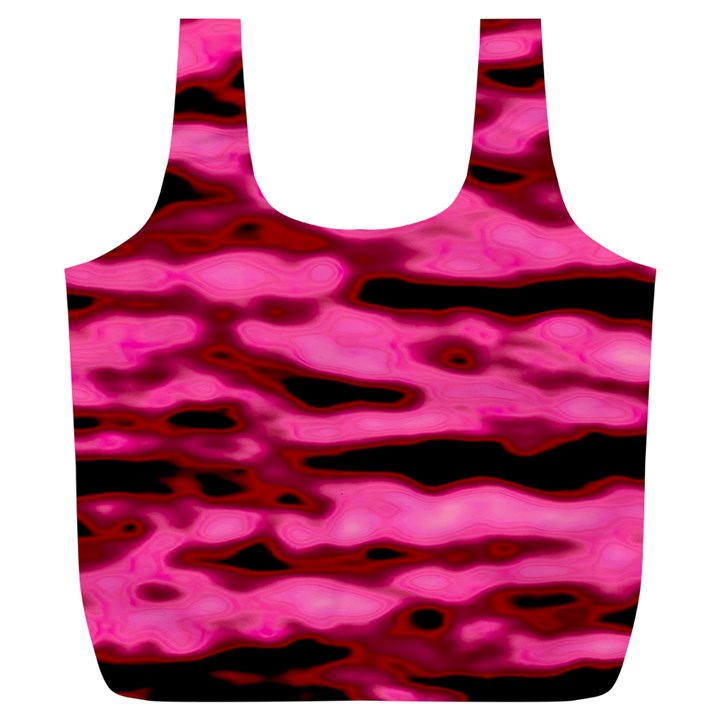 Rose  Waves Abstract Series No2 Full Print Recycle Bag (XL)