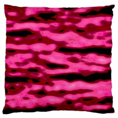 Rose  Waves Abstract Series No2 Standard Flano Cushion Case (one Side) by DimitriosArt