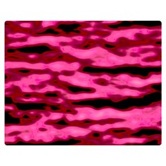 Rose  Waves Abstract Series No2 Double Sided Flano Blanket (medium)  by DimitriosArt