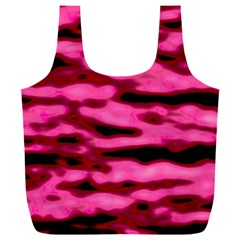 Rose  Waves Abstract Series No2 Full Print Recycle Bag (xxl) by DimitriosArt