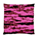 Pink  Waves Abstract Series No1 Standard Cushion Case (Two Sides) Front