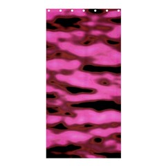 Pink  Waves Abstract Series No1 Shower Curtain 36  X 72  (stall)  by DimitriosArt