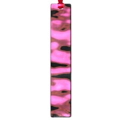 Pink  Waves Abstract Series No1 Large Book Marks by DimitriosArt