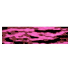 Pink  Waves Abstract Series No1 Satin Scarf (oblong) by DimitriosArt