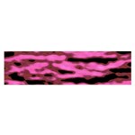 Pink  Waves Abstract Series No1 Satin Scarf (Oblong) Front