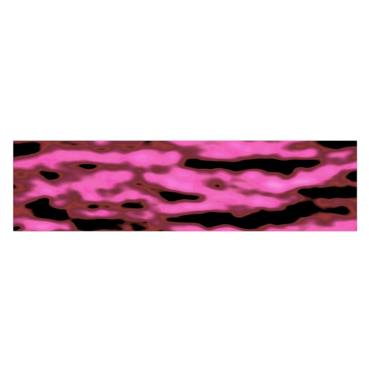 Pink  Waves Abstract Series No1 Satin Scarf (Oblong)