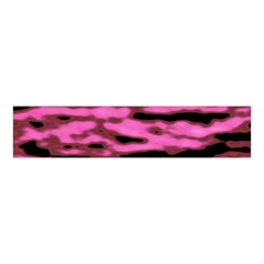 Pink  Waves Abstract Series No1 Velvet Scrunchie by DimitriosArt