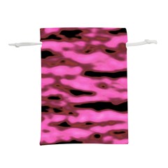 Pink  Waves Abstract Series No1 Lightweight Drawstring Pouch (s) by DimitriosArt