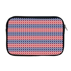 Red Blue White Troll Knots Pattern Apple Macbook Pro 17  Zipper Case