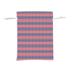 Red Blue White Troll Knots Pattern Lightweight Drawstring Pouch (s) by CVFabricShop