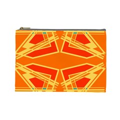 Abstract Pattern Geometric Backgrounds   Cosmetic Bag (large) by Eskimos