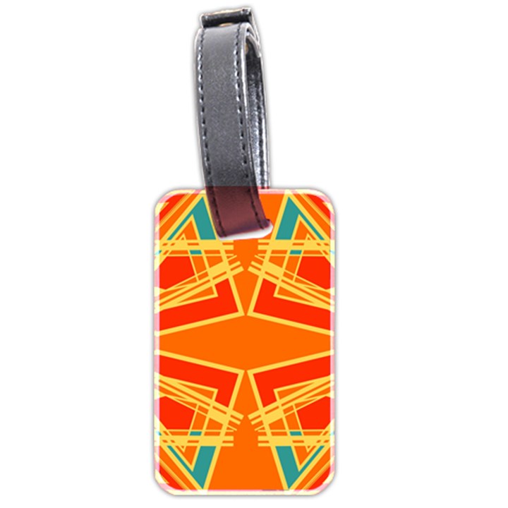 Abstract pattern geometric backgrounds   Luggage Tag (two sides)