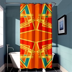 Abstract Pattern Geometric Backgrounds   Shower Curtain 36  X 72  (stall)  by Eskimos