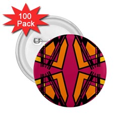 Abstract Geometric Design    2 25  Buttons (100 Pack)  by Eskimos