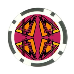 Abstract Geometric Design    Poker Chip Card Guard by Eskimos