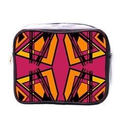 Abstract Geometric Design    Mini Toiletries Bag (one Side) by Eskimos