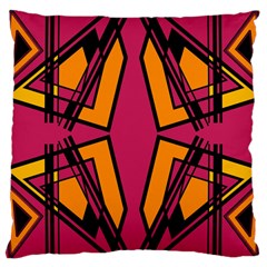 Abstract Geometric Design    Large Cushion Case (one Side) by Eskimos