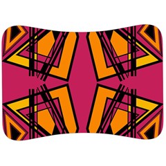 Abstract Geometric Design    Velour Seat Head Rest Cushion by Eskimos